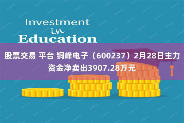 股票交易 平台 铜峰电子（600237）2月28日主力资金净卖出3907.28万元