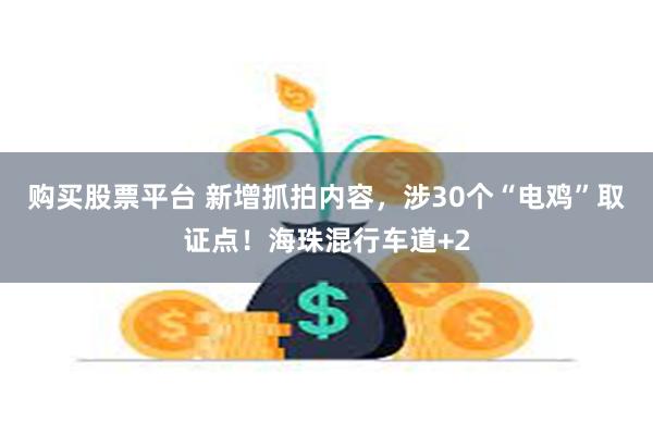 购买股票平台 新增抓拍内容，涉30个“电鸡”取证点！海珠混行车道+2